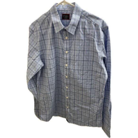 UNTUCKit Other - UNTUCKit Durbanville Shirt Large Tall Wrinkle Free Plaid Long Sleeve Blue Slim